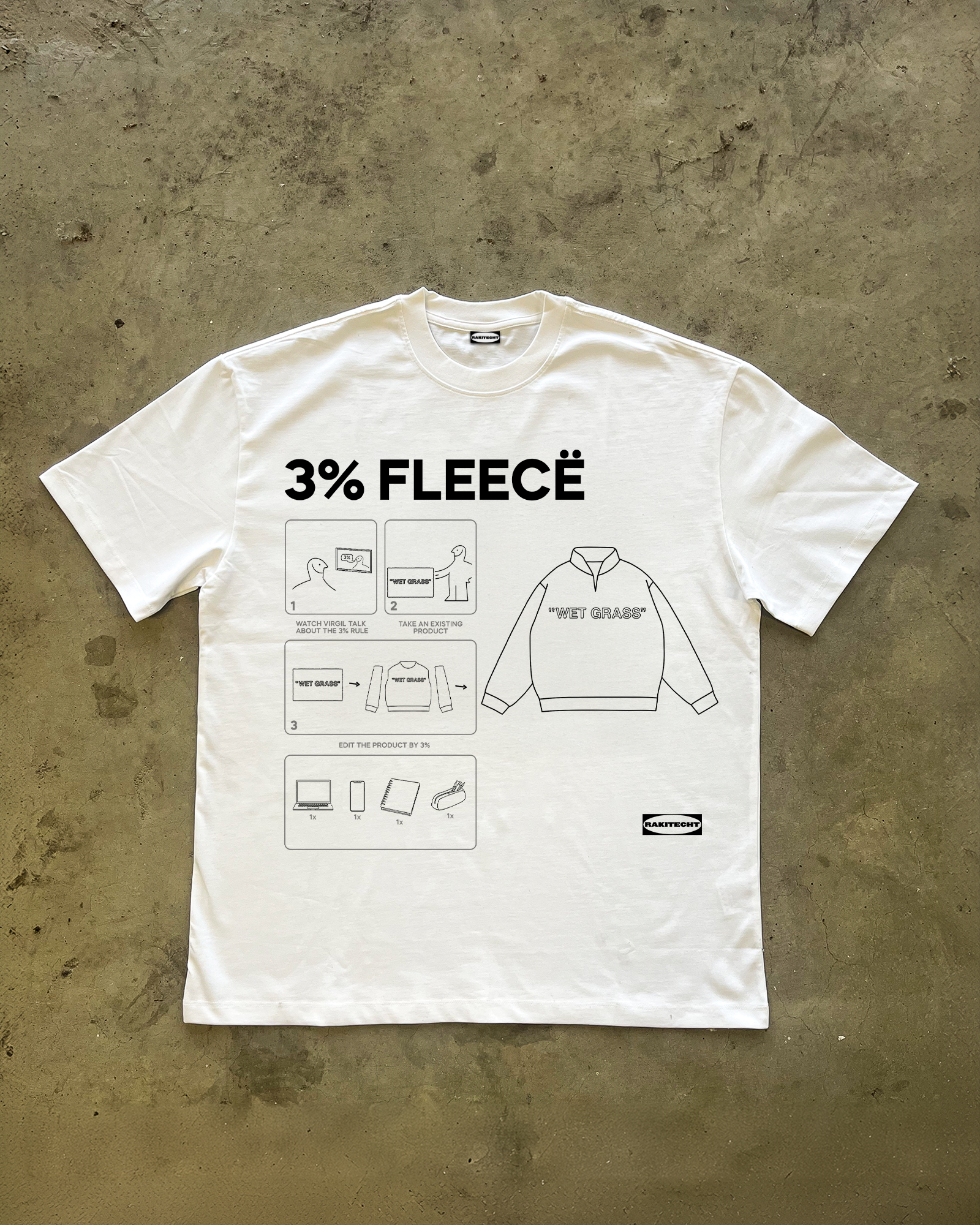 3% FLEECË TEE