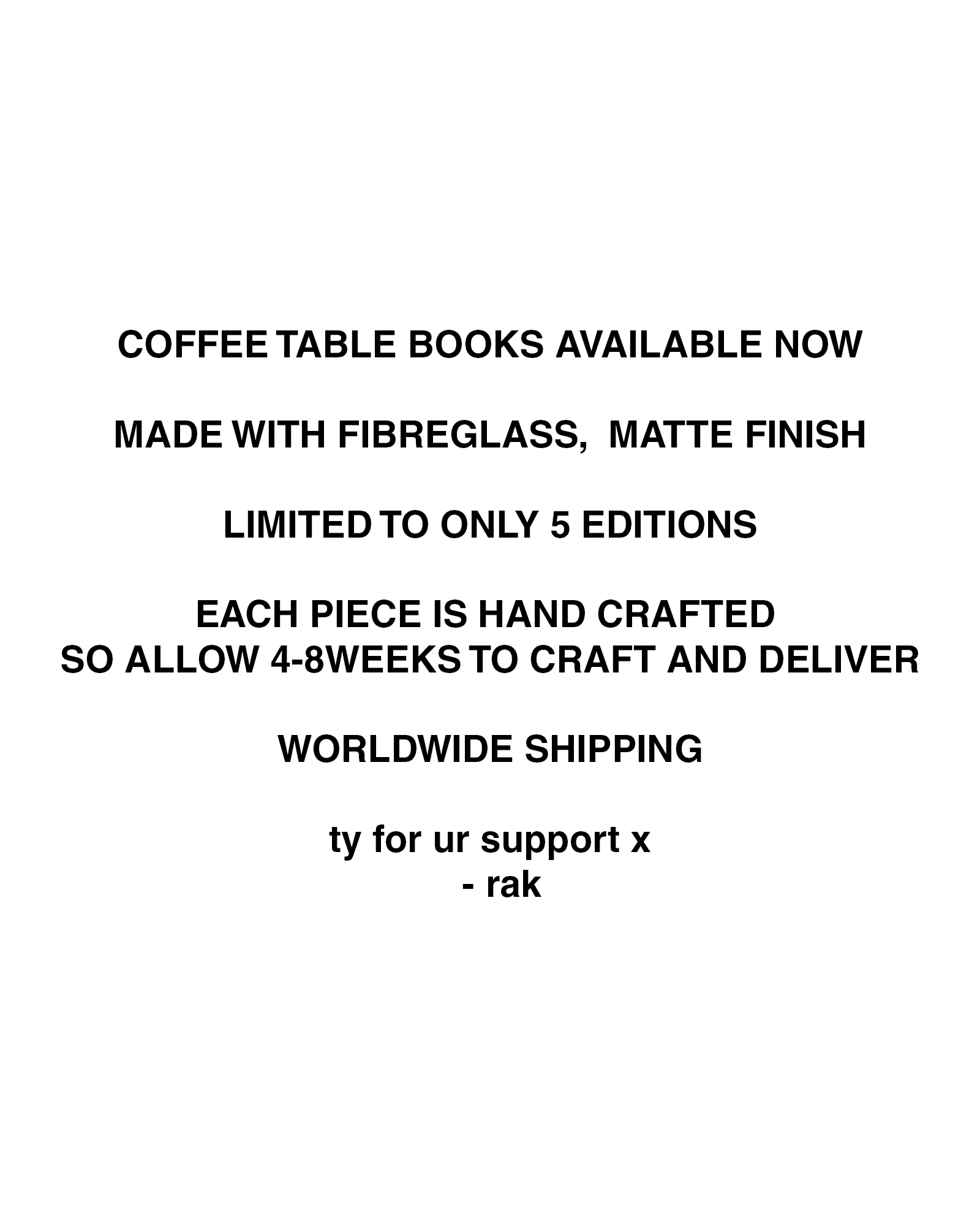 COFFEE TABLE BOOKS (3/5)