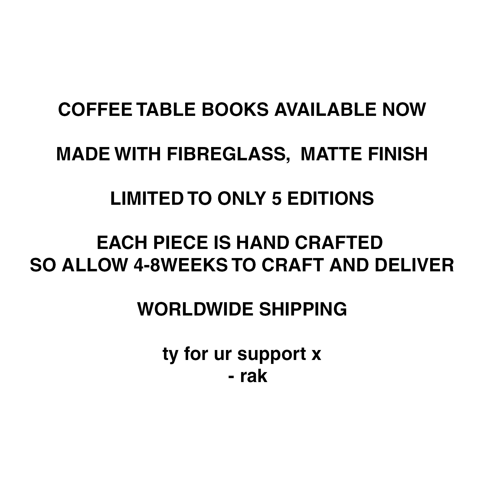 COFFEE TABLE BOOKS (4/5)